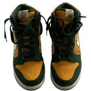 Nike Dunk GS Back To School Crayola Crayons Youth Size 6.5 Green Yellow Shoes